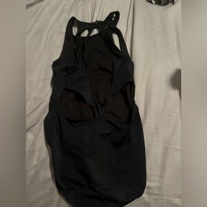 Black Open Back Leotard Size Medium